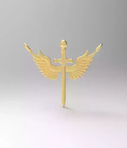 Necklaces Sword with Wings