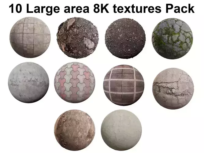 10 Large area ground and wall Texture Pack Texture