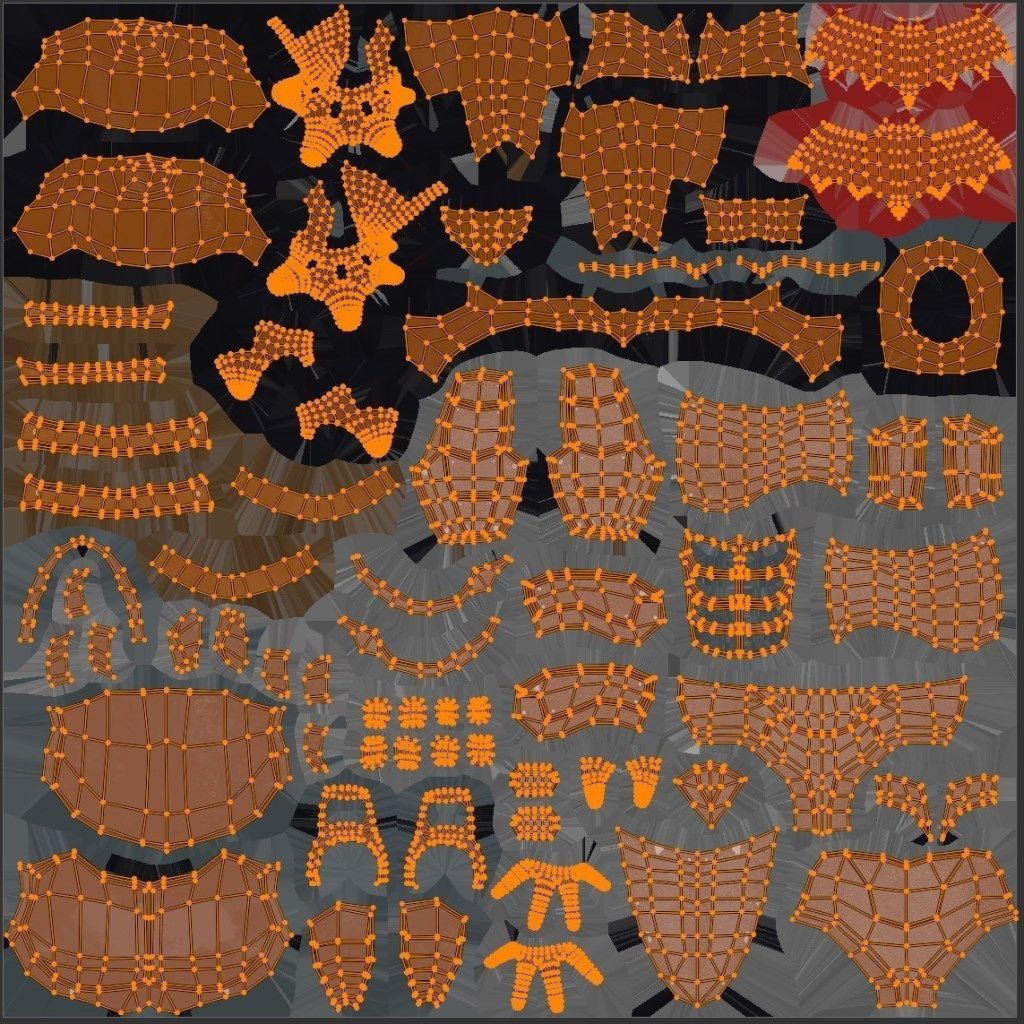 Red Hood Character Rig Low-poly 3D model_19