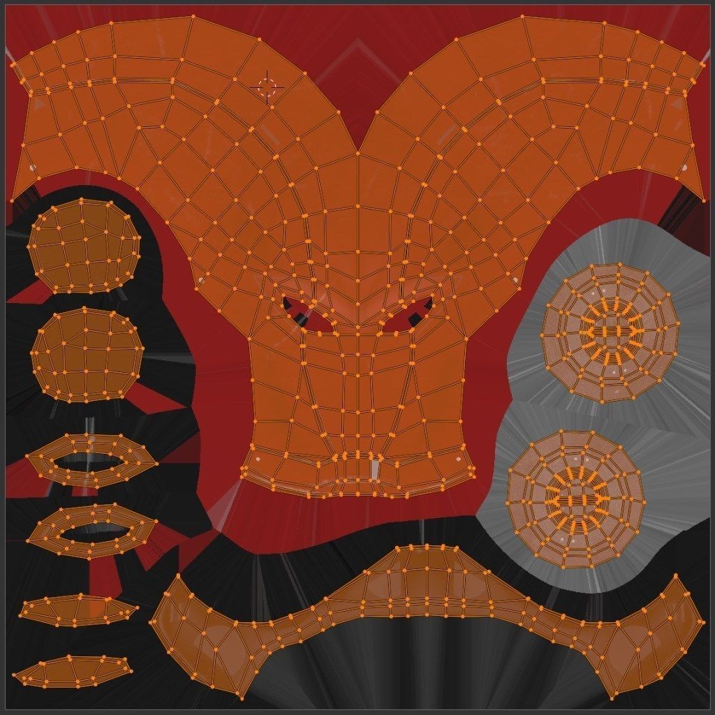 Red Hood Character Rig Low-poly 3D model_18