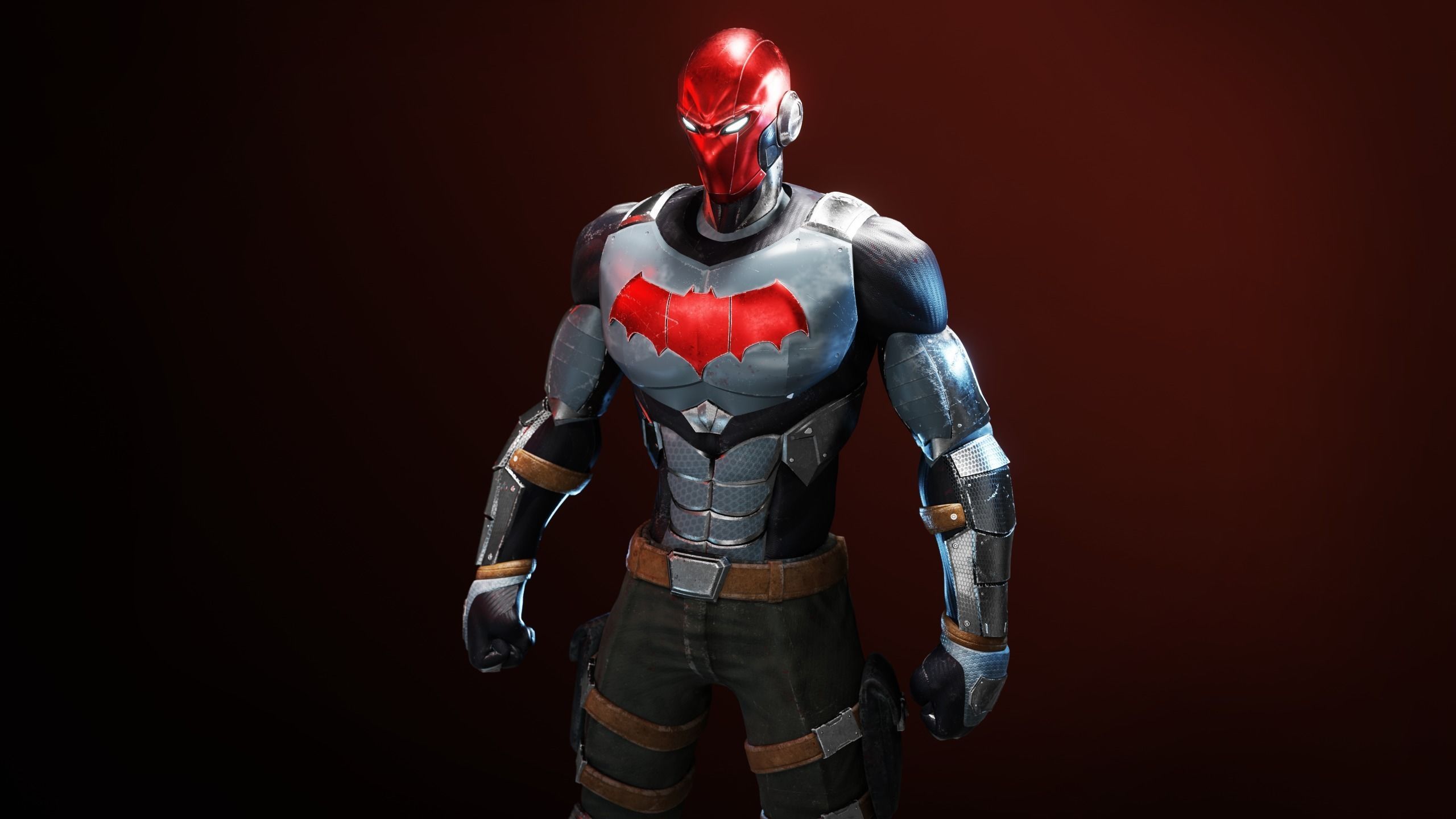 Red Hood Character Rig Low-poly 3D model_10