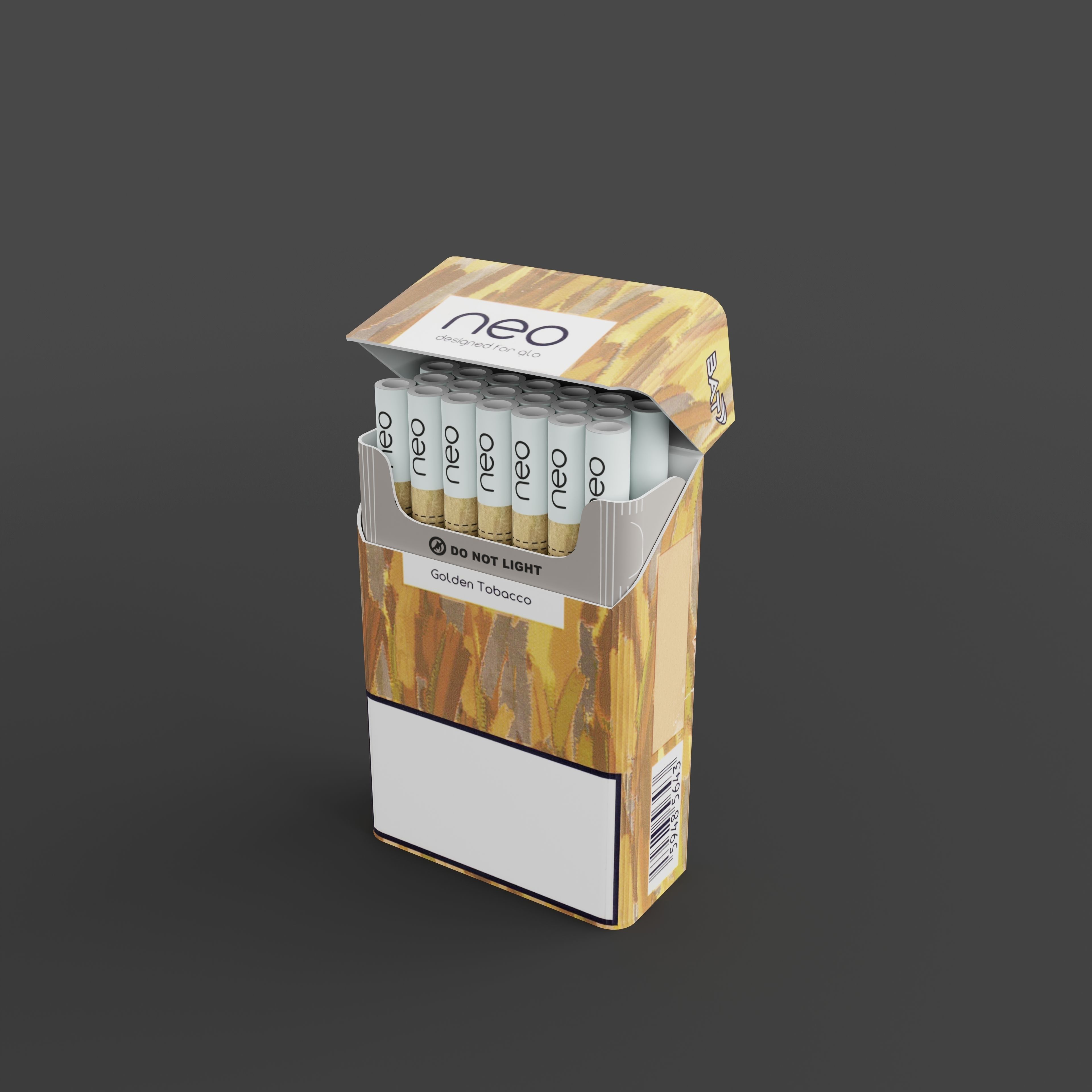NEO Golden Tobacco for GLO Low-poly 3D model_2