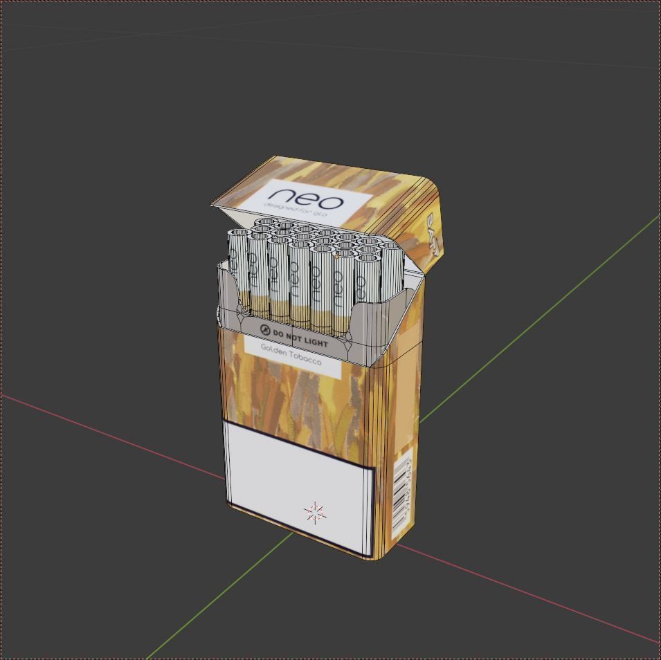 NEO Golden Tobacco for GLO Low-poly 3D model_4