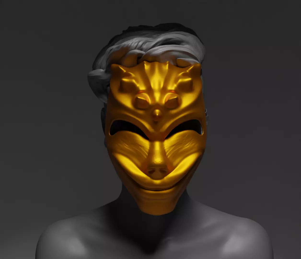 Scary Movie Cosplay Face Mask 3D print model