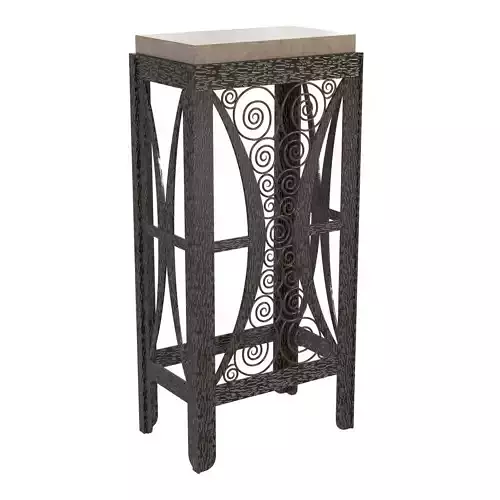 Custom small console table marble stone top 