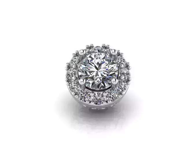 Round Halo Pendant 2248
