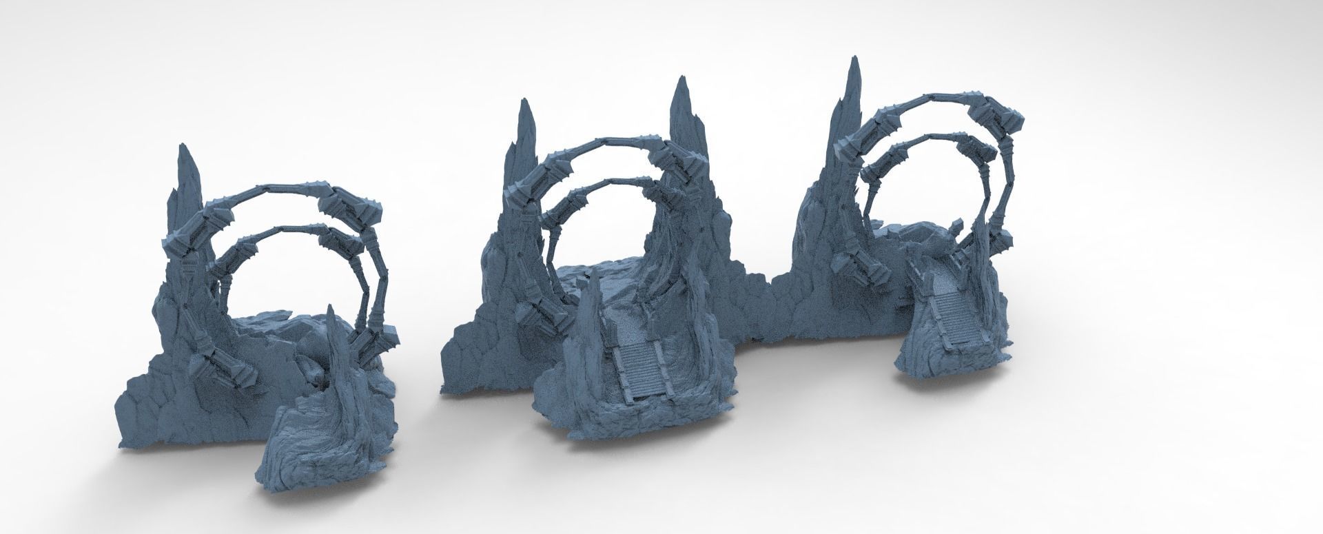 Hindu Gods Cliff collection full 3D model_2