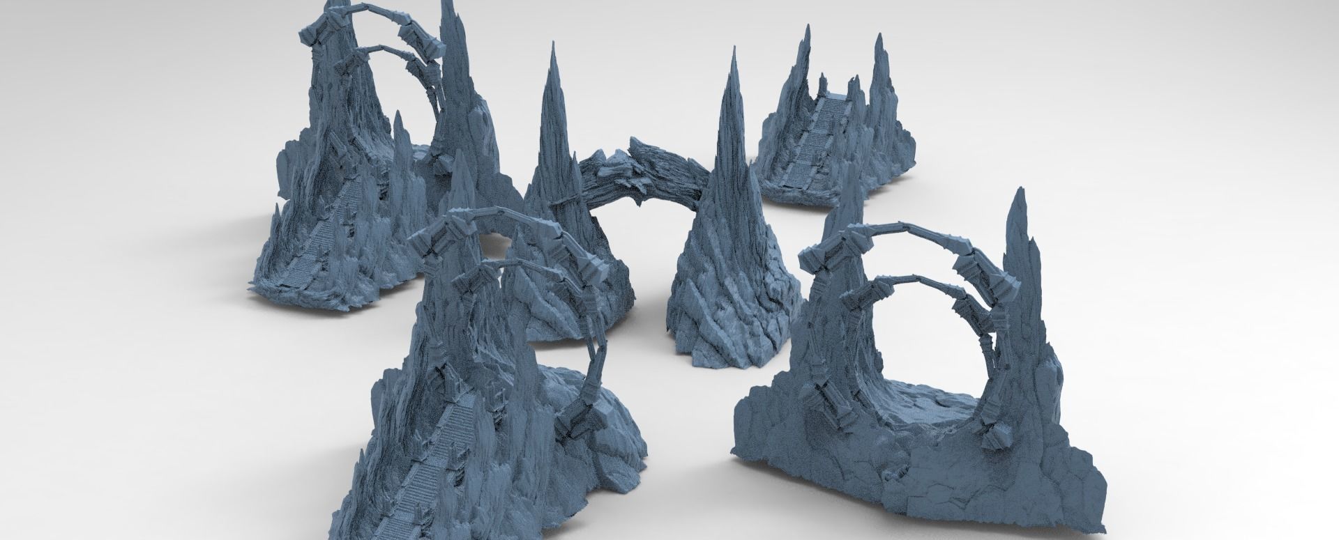 Hindu Gods Cliff collection full 3D model_25