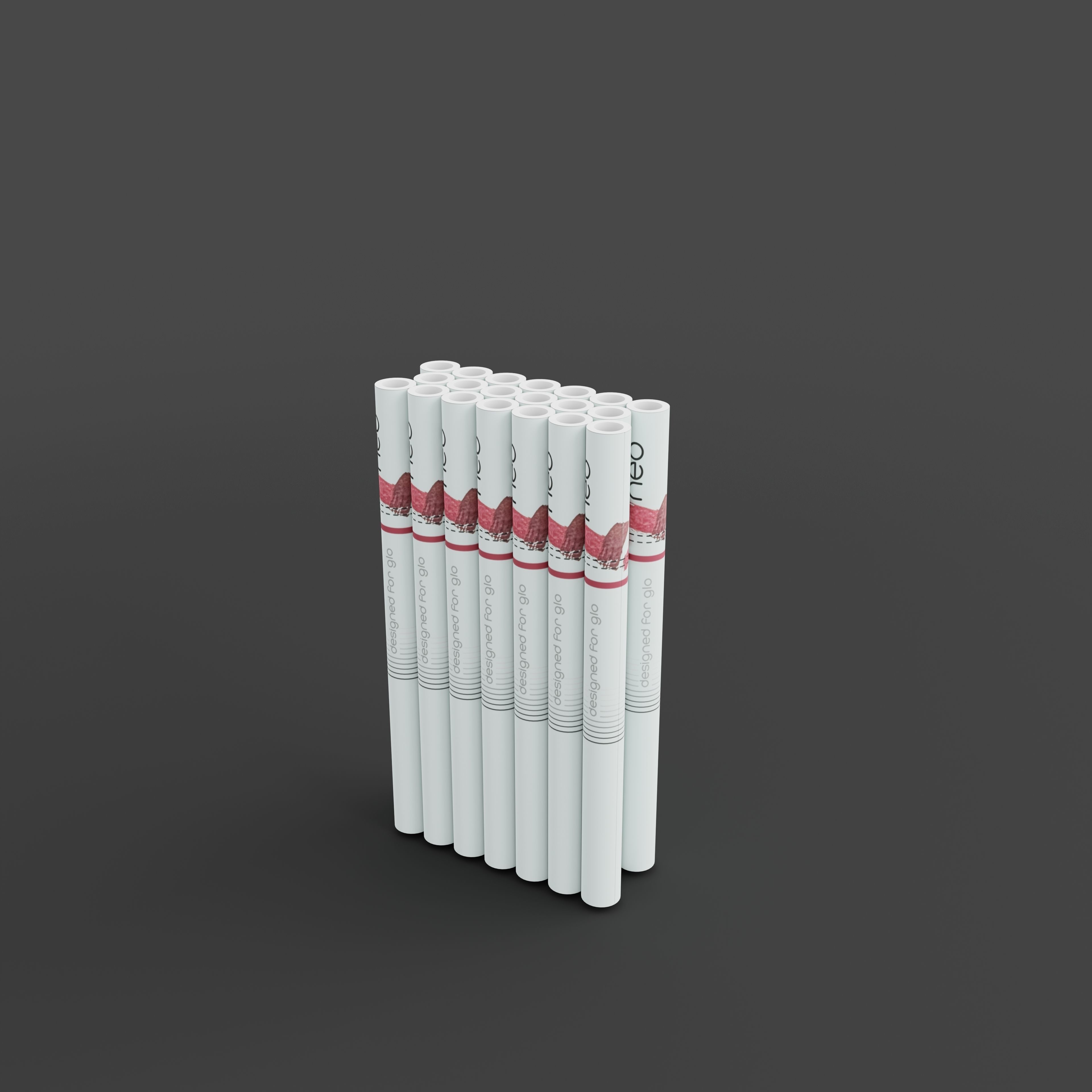 NEO Terracotta Tobacco for GLO Low-poly 3D model_3