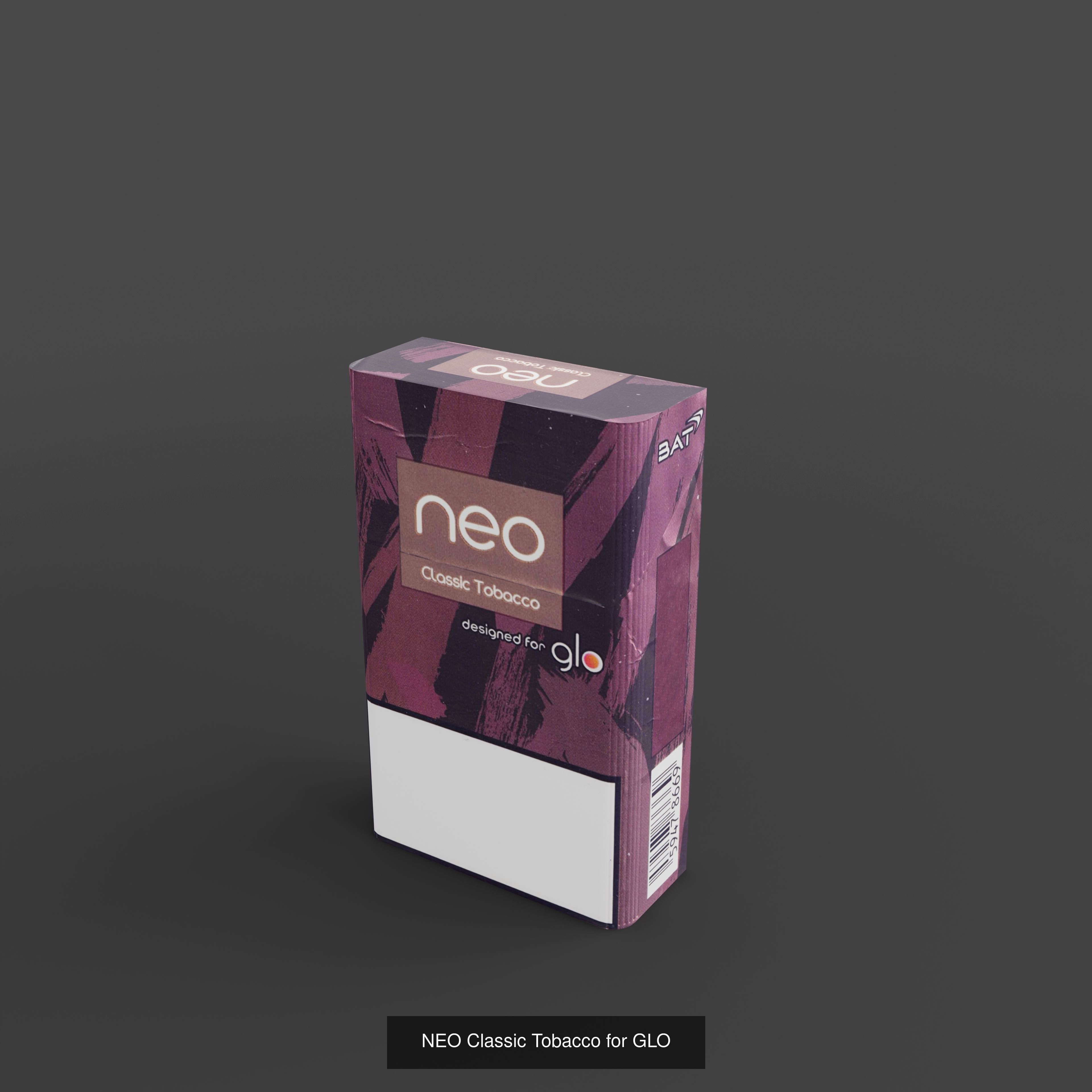 NEO cigarette Packs for GLO devices 3D Model Collection_2