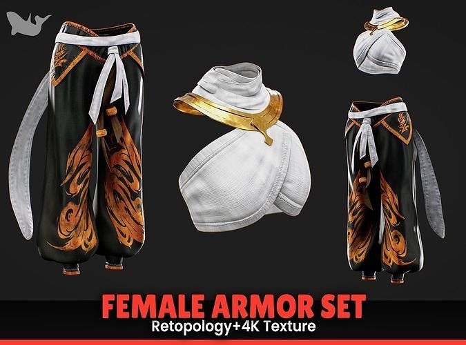 3D model Female Warrior Cloth 3D model VR / AR / low-poly | CGTrader