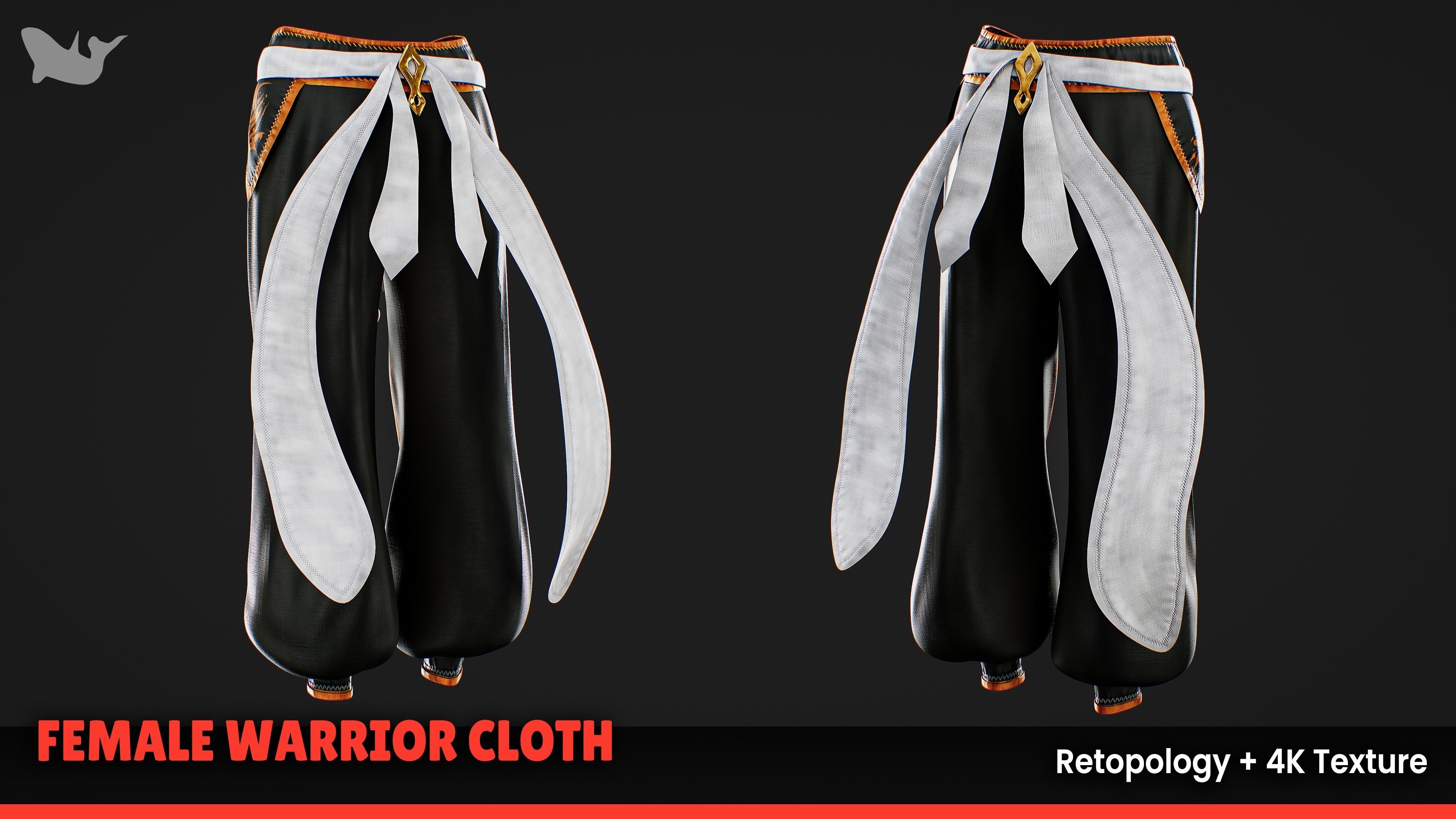 3D model Female Warrior Cloth 3D model VR / AR / low-poly | CGTrader