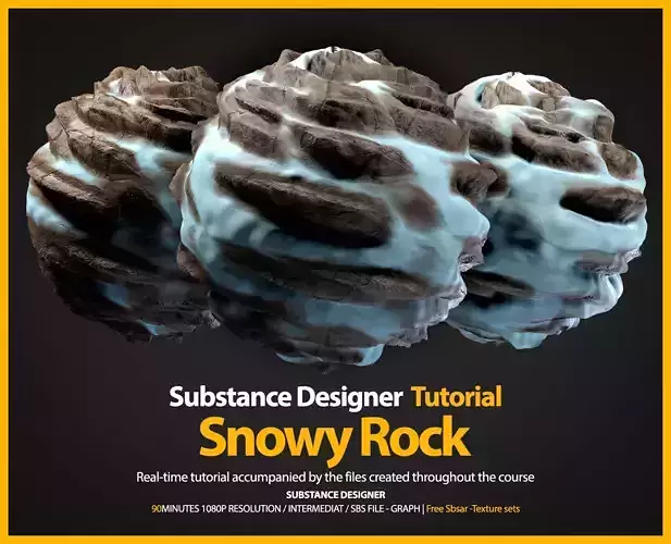 Substance Designer Tutorial - Snowy Rock Texture