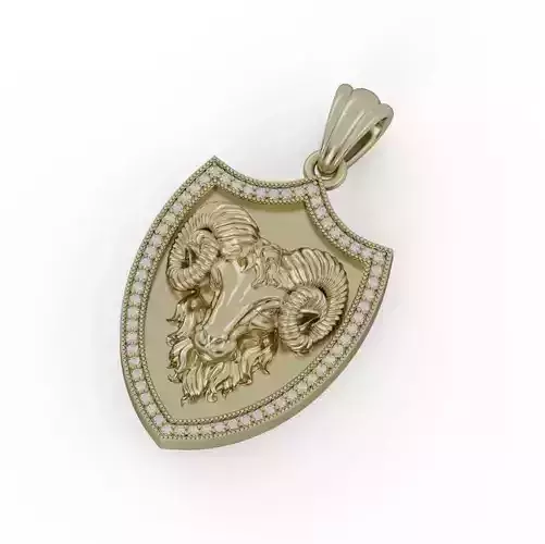 Aries  Zodiac Pendant