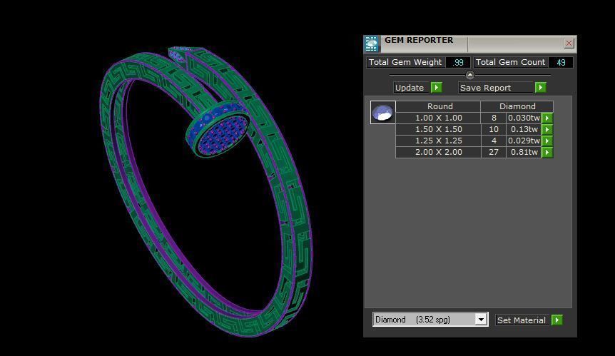 Bracelet 3D print model_3