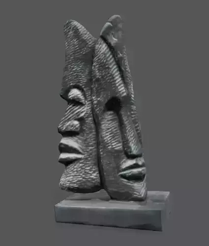 Wazobia Head Two-face Mask