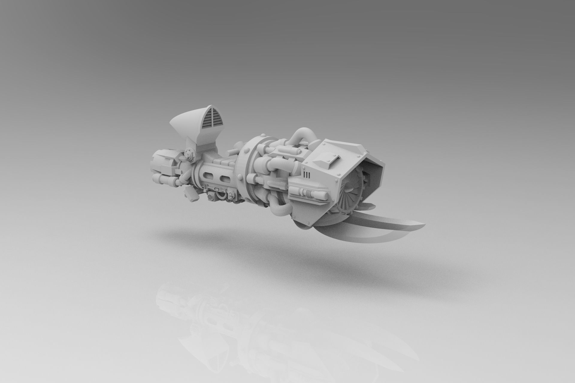 Jetbike with Gang Queen 3D print model_3