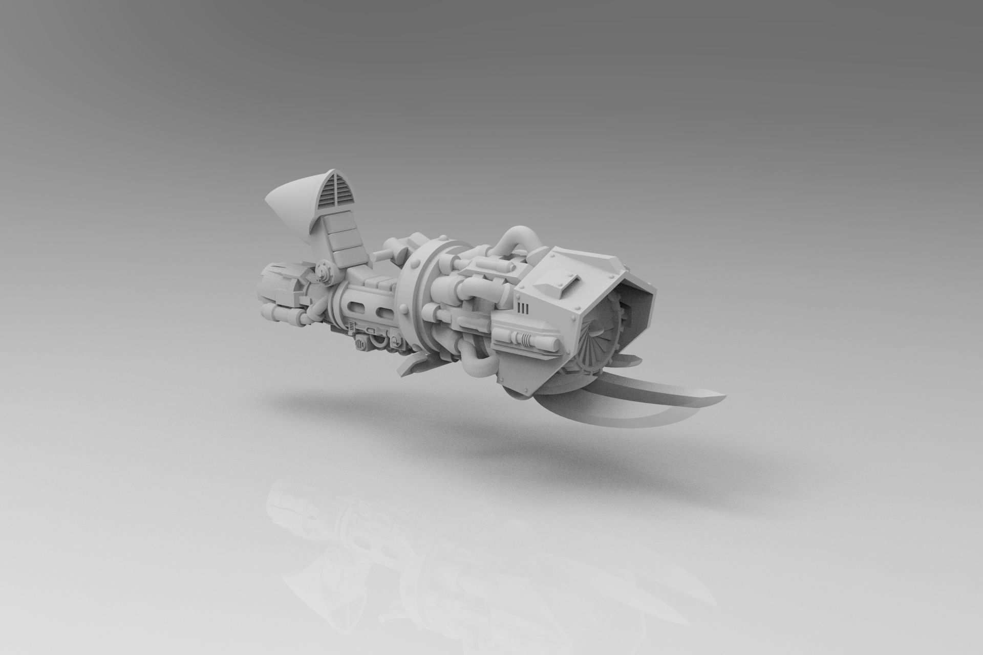 Jetbike with Gang Queen 3D print model_2