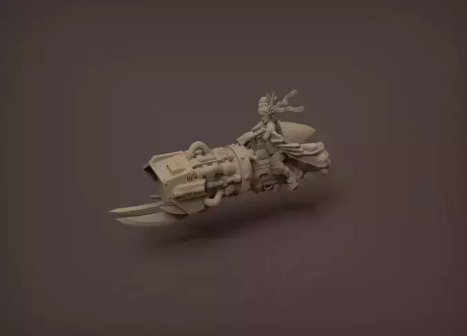 Jetbike with Gang Queen 3D print model
