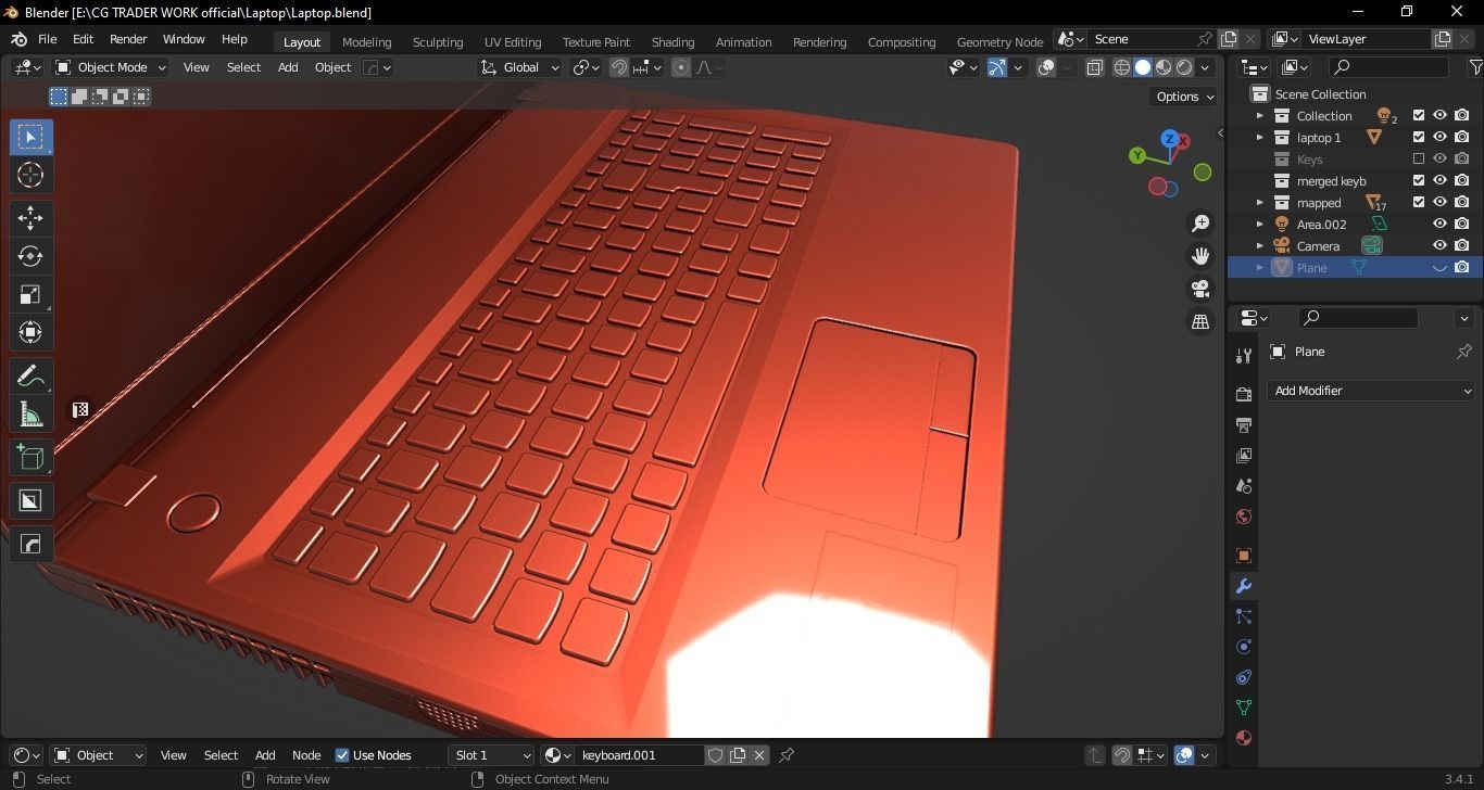 Lenovo G500 Laptop 3D model_48