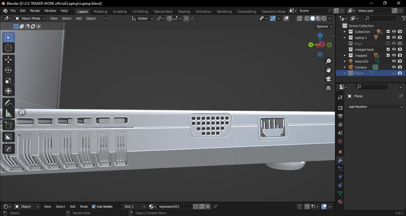 Lenovo G500 Laptop 3D model_27