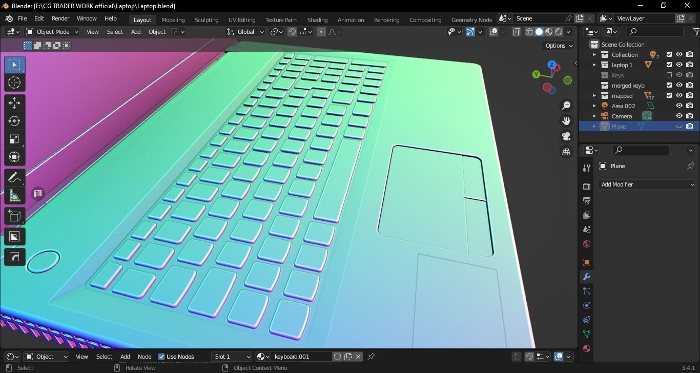 Lenovo G500 Laptop 3D model_41