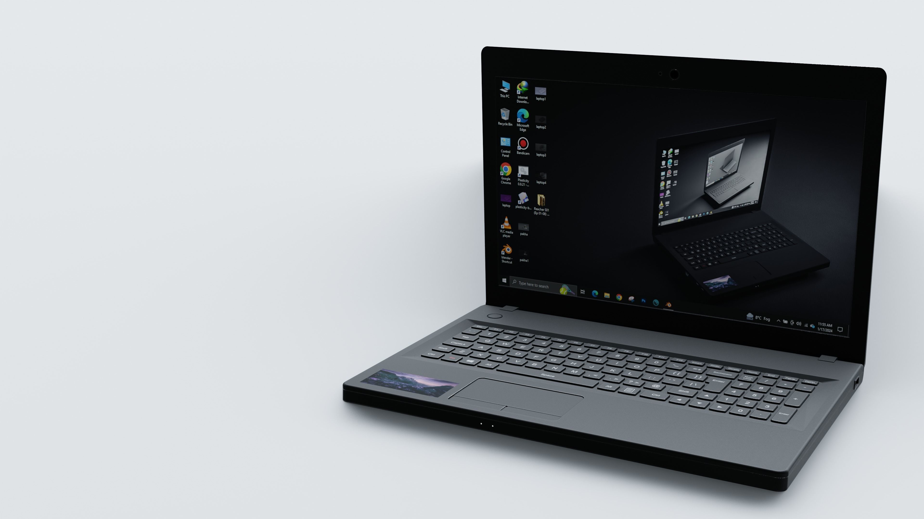 Lenovo G500 Laptop 3D model_3
