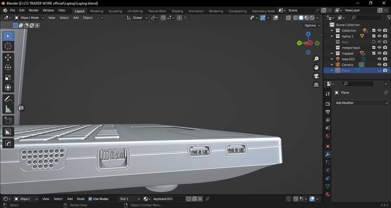 Lenovo G500 Laptop 3D model_36