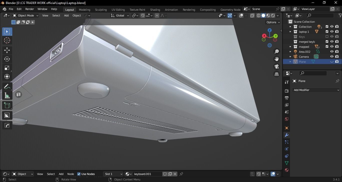 Lenovo G500 Laptop 3D model_19