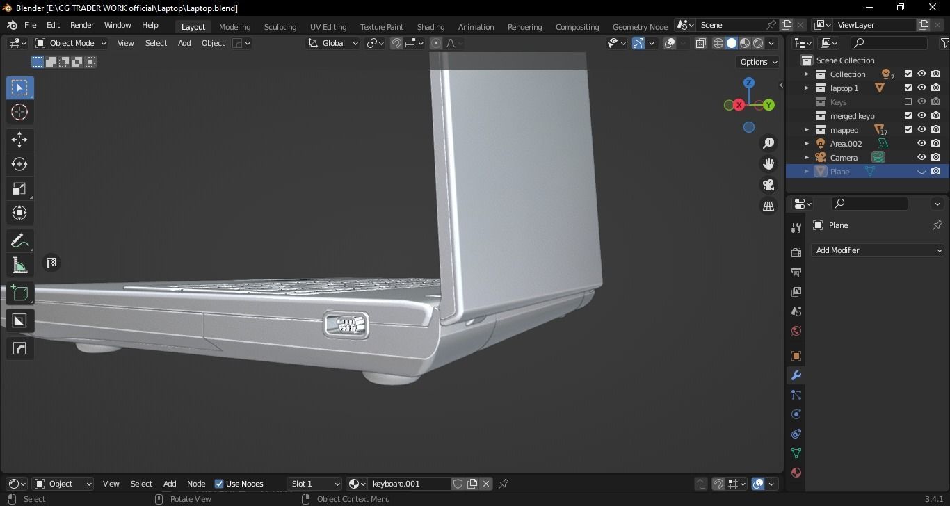 Lenovo G500 Laptop 3D model_18