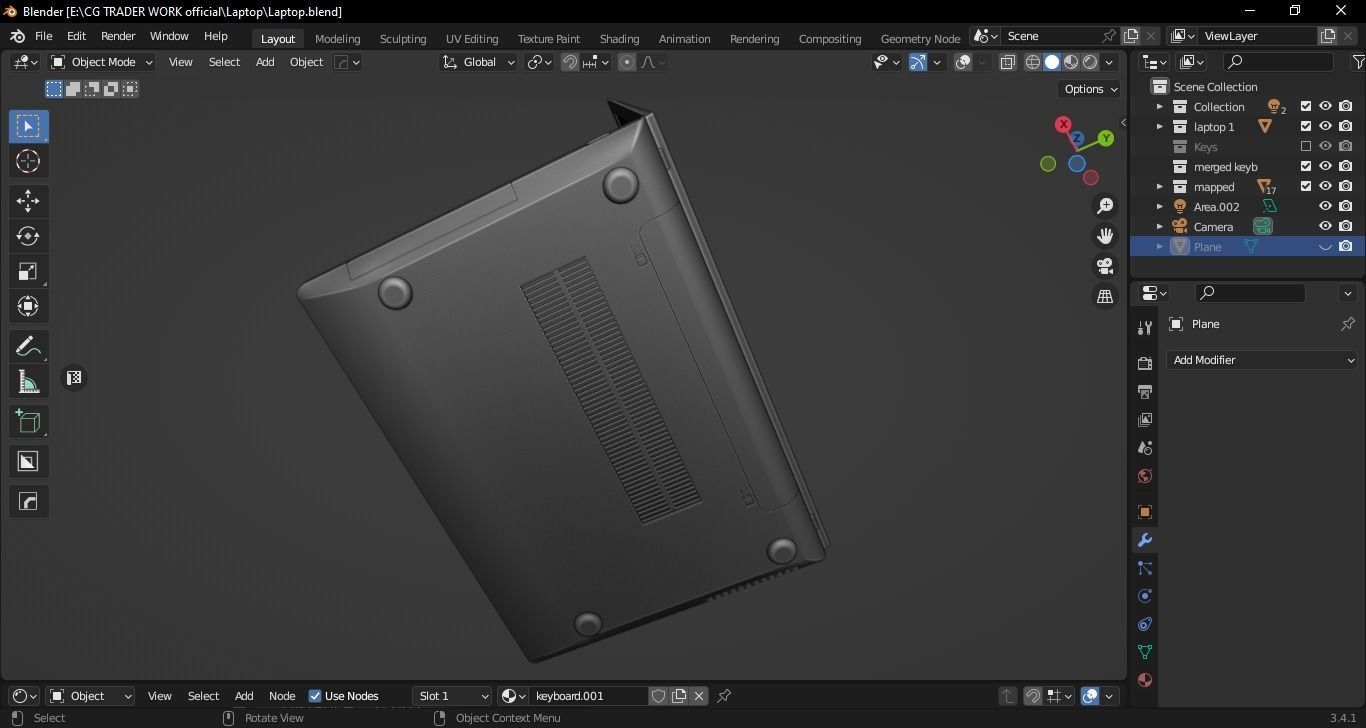 Lenovo G500 Laptop 3D model_24
