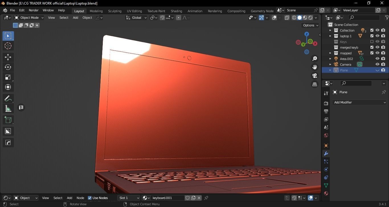 Lenovo G500 Laptop 3D model_40