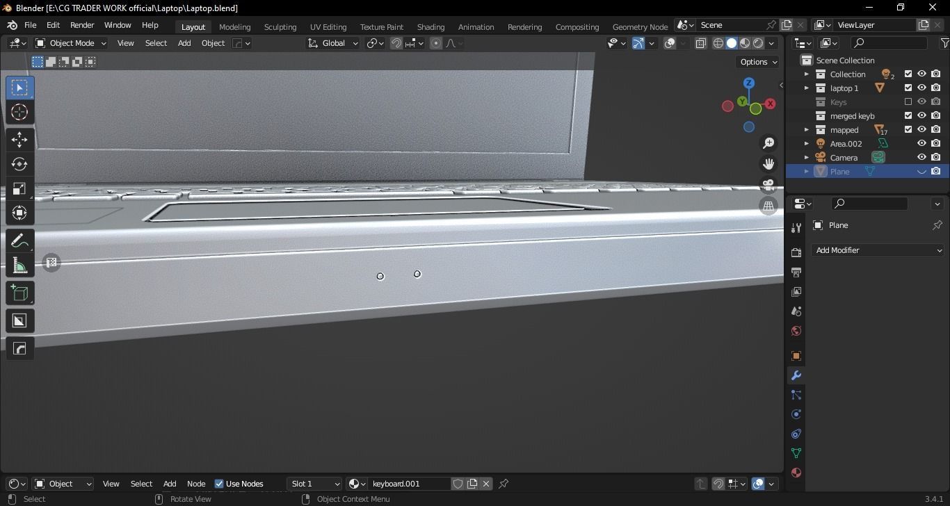 Lenovo G500 Laptop 3D model_37