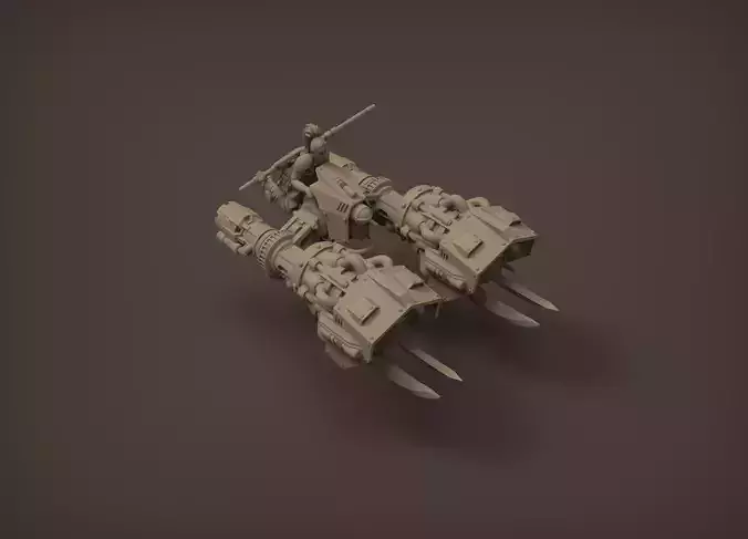 Twin Engine Jetbike with Rider