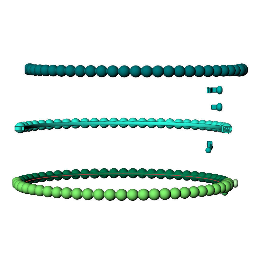 Perlee VC Bracelet 16cm 3D print model_13