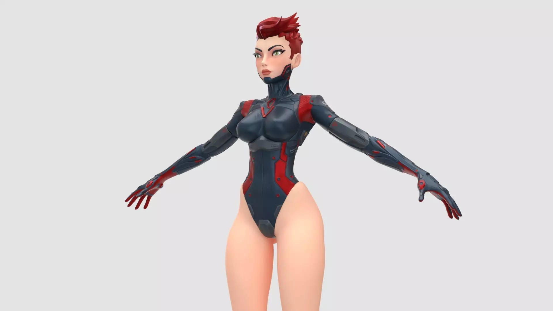 Cyberpunk Cyborg Eve 3D model