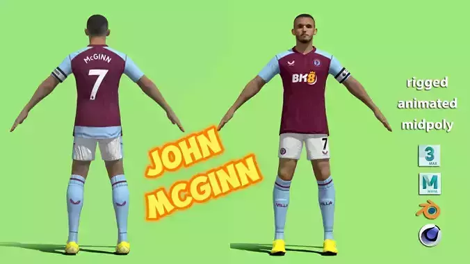 T-Pose John McGinn Aston Villa 23-24