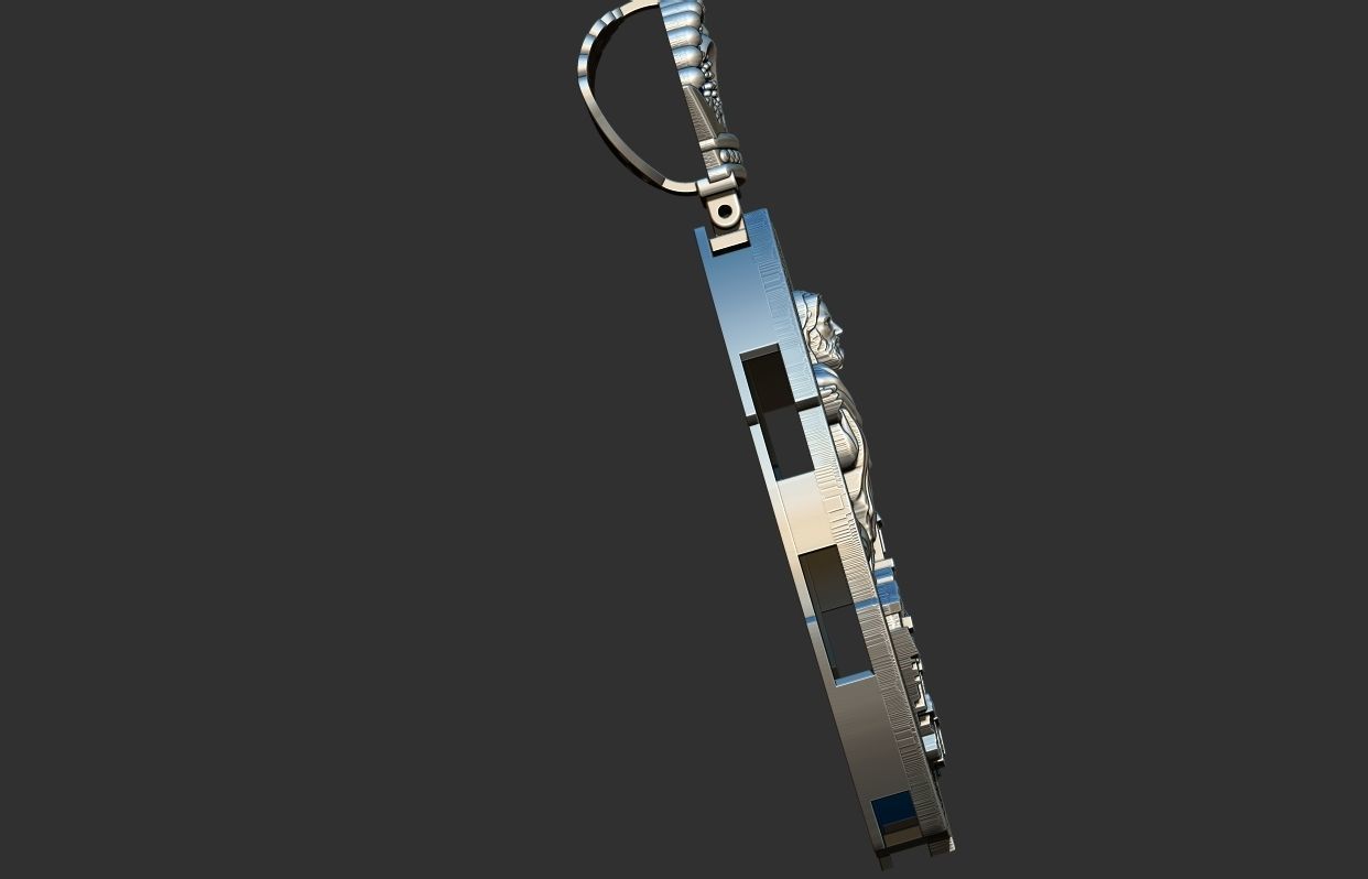 Favela Jesus Cristo Medal 3D print model_9