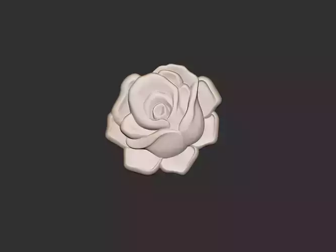 Rose bas relief
