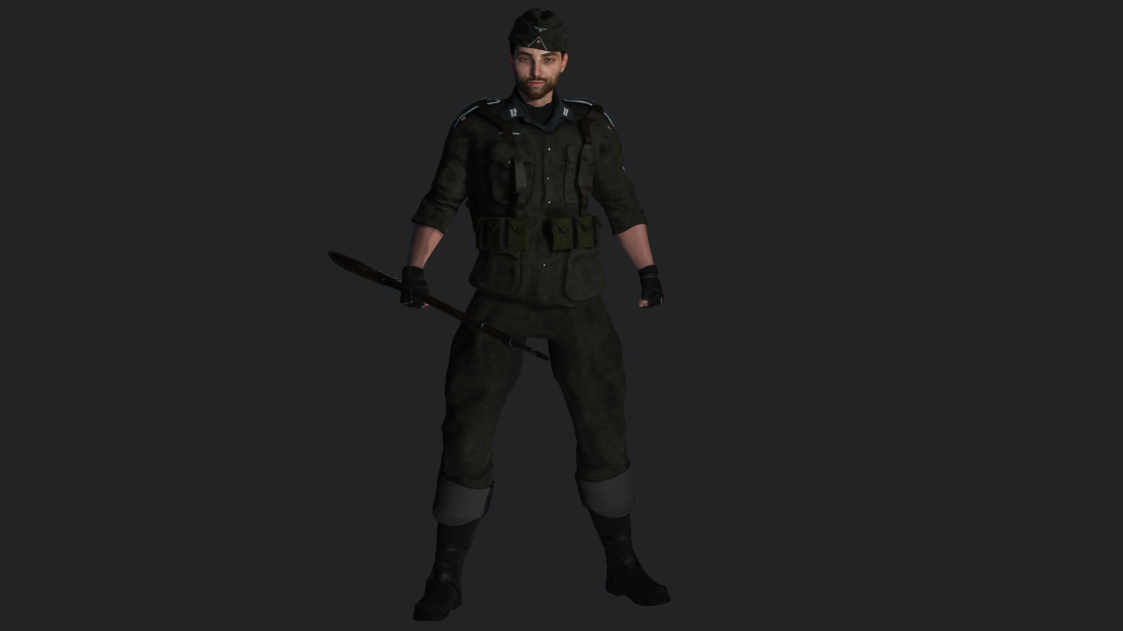 AAA 3D REALISTIC MALE CHARACTER - MILITARY ARMY OUTFIT Low-poly 3D model_13