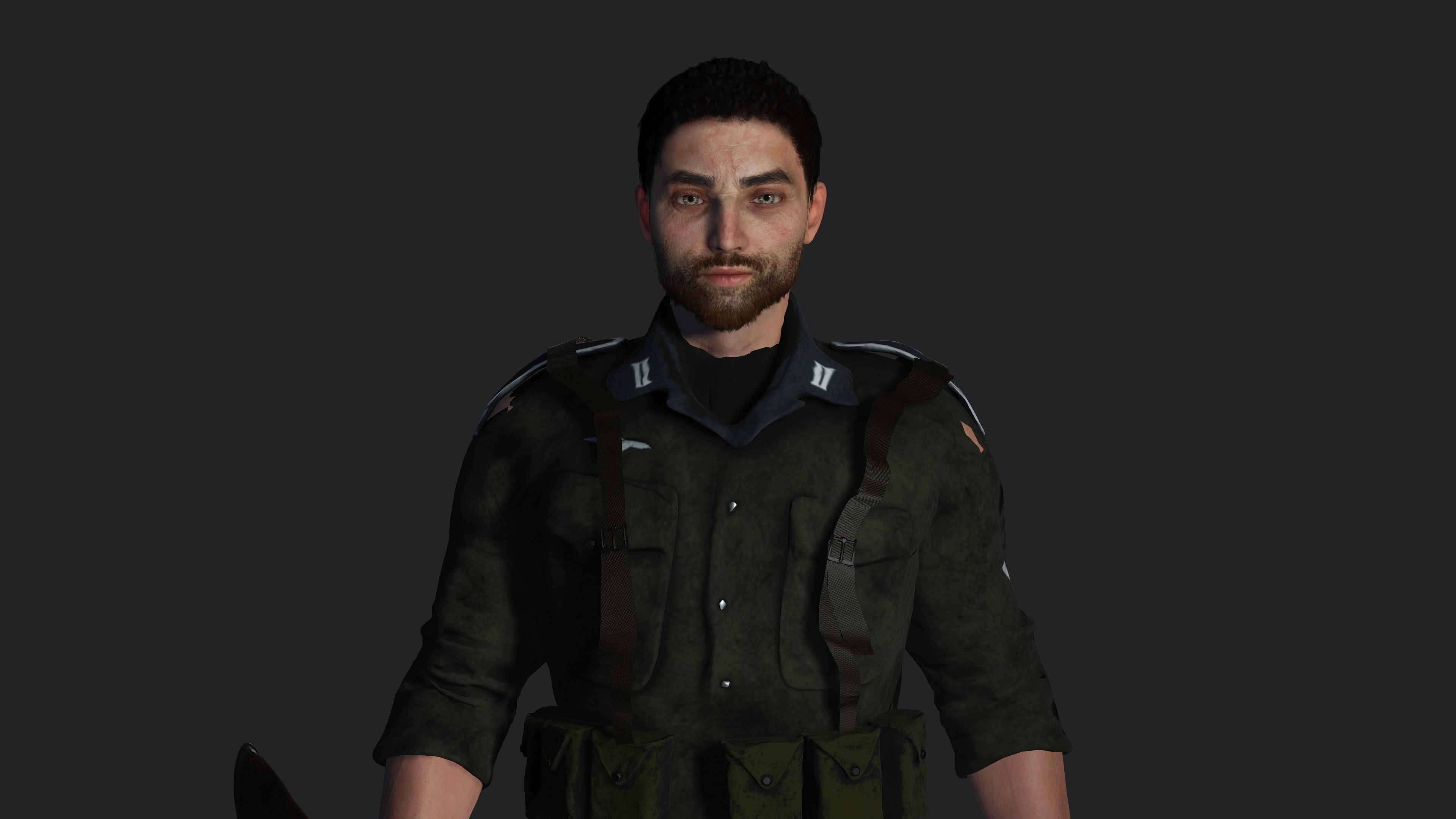 AAA 3D REALISTIC MALE CHARACTER - MILITARY ARMY OUTFIT Low-poly 3D model_7