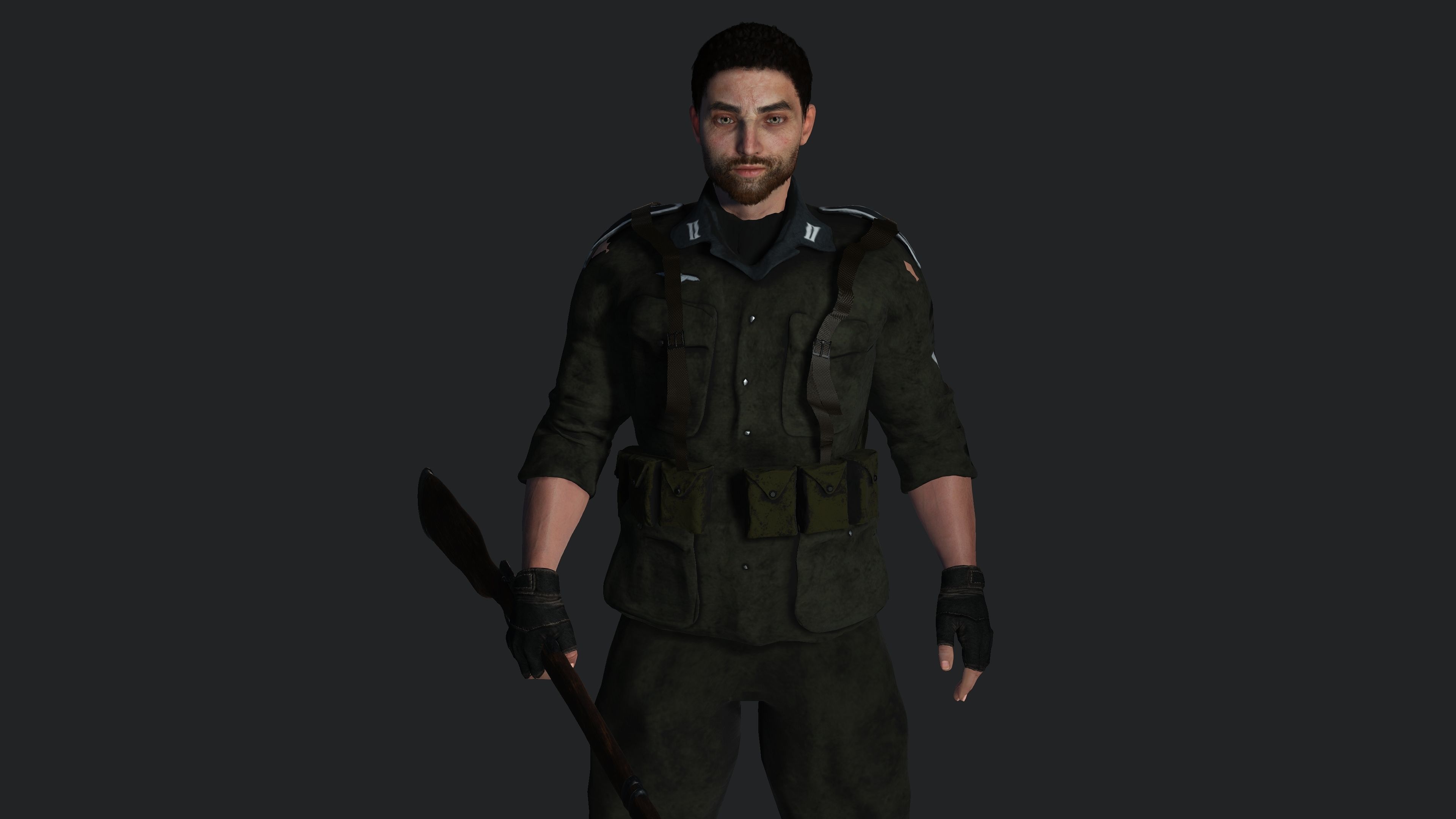 AAA 3D REALISTIC MALE CHARACTER - MILITARY ARMY OUTFIT Low-poly 3D model_8