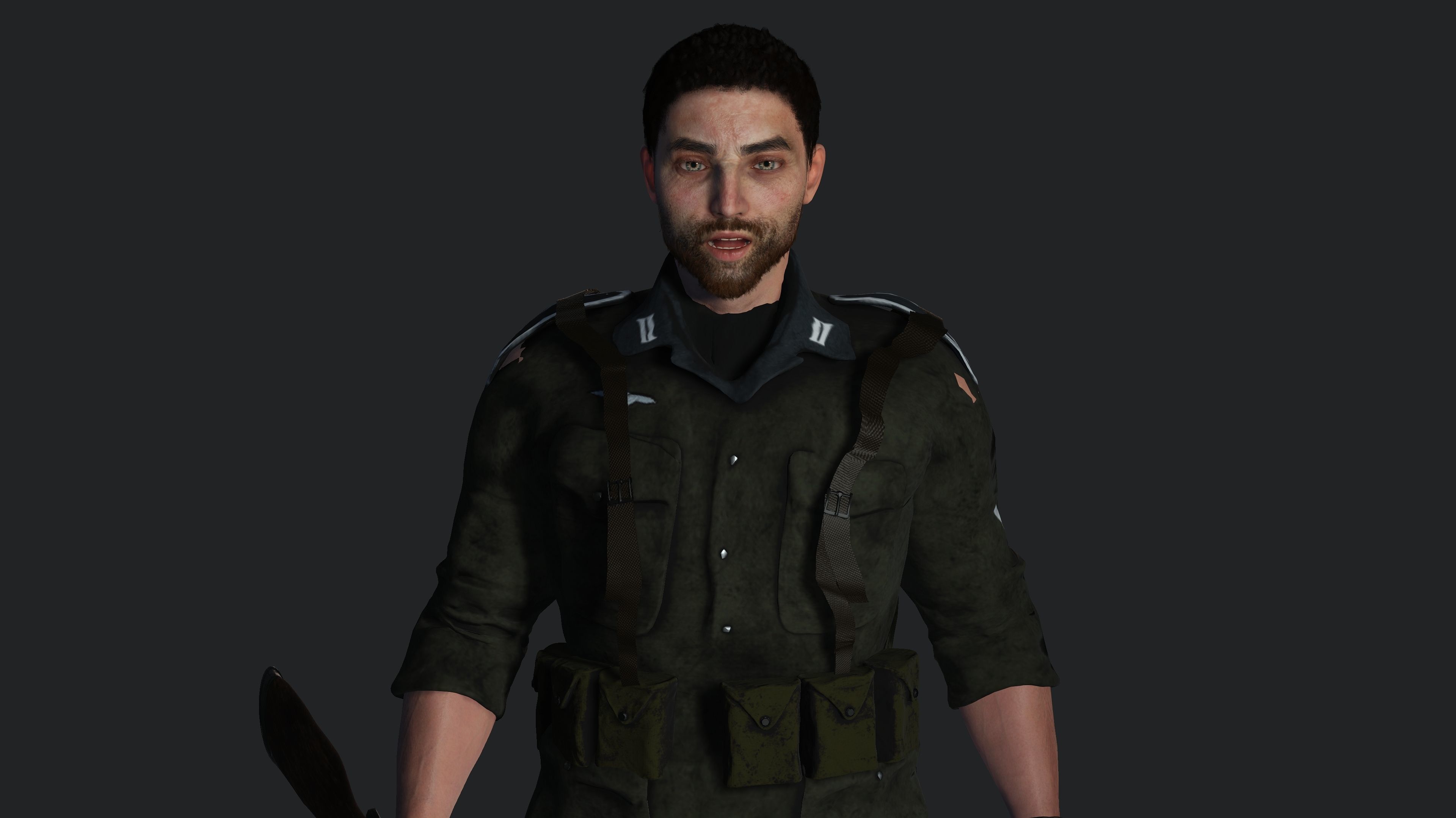 AAA 3D REALISTIC MALE CHARACTER - MILITARY ARMY OUTFIT Low-poly 3D model_11