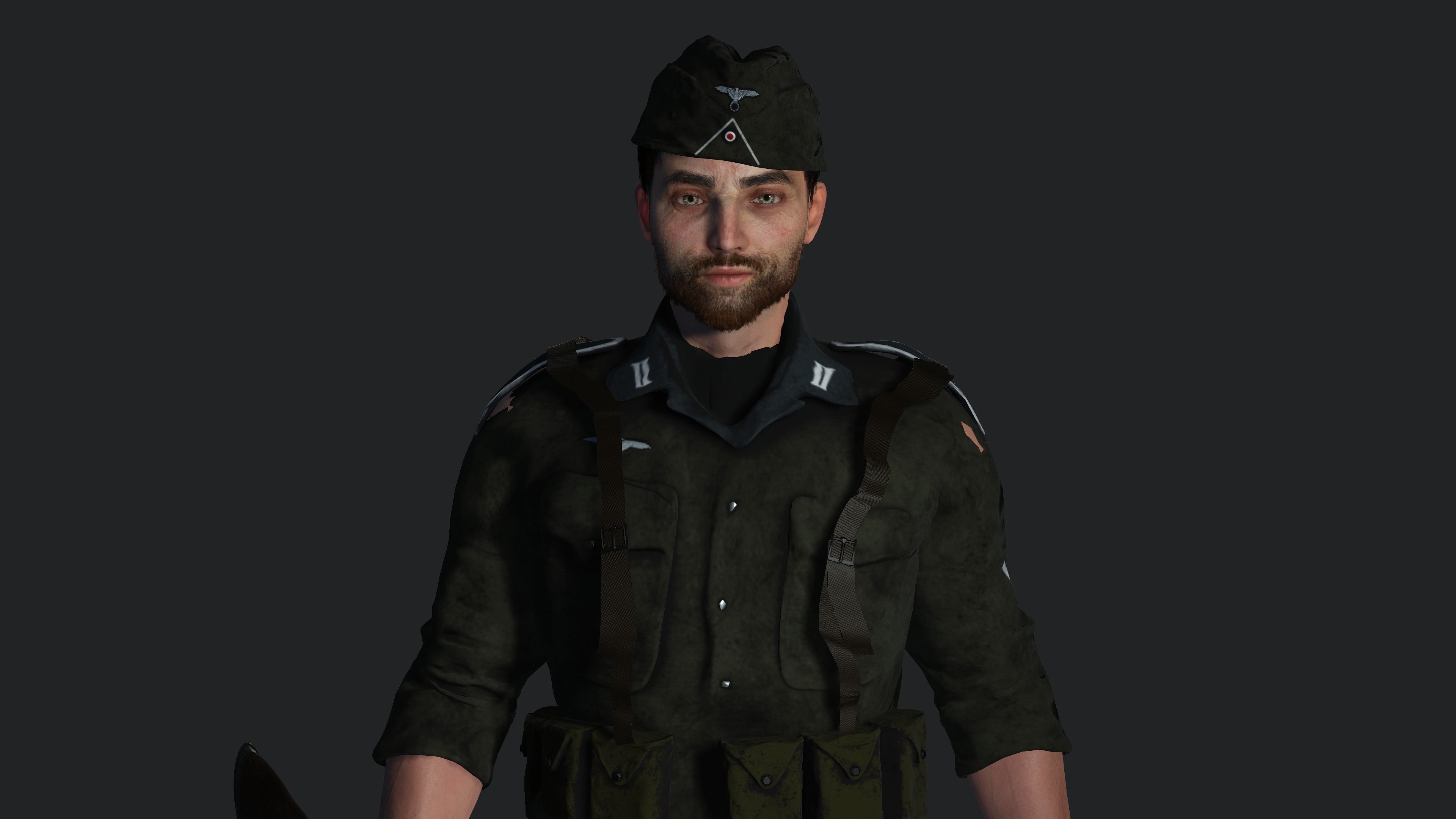 AAA 3D REALISTIC MALE CHARACTER - MILITARY ARMY OUTFIT Low-poly 3D model_6