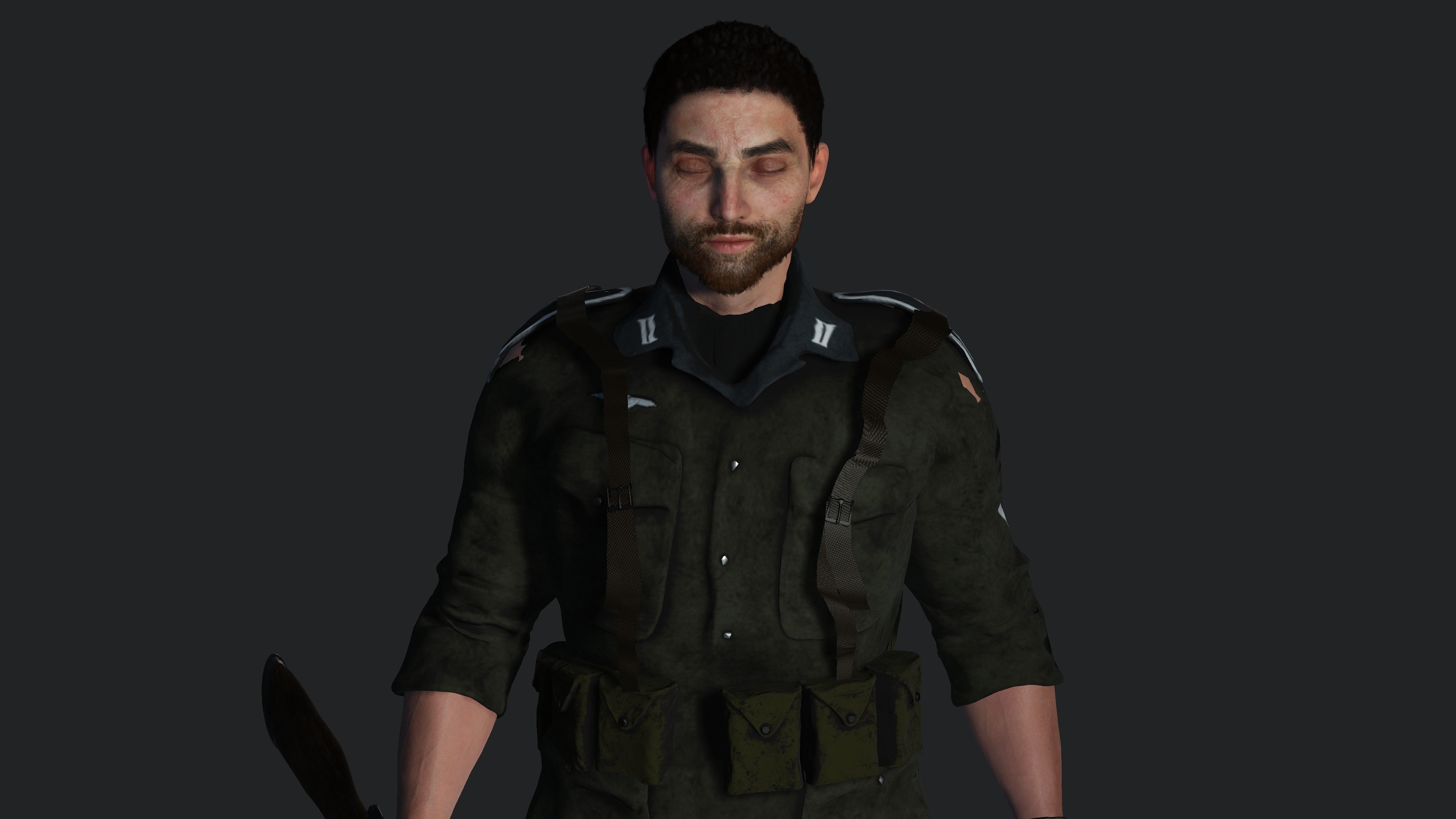 AAA 3D REALISTIC MALE CHARACTER - MILITARY ARMY OUTFIT Low-poly 3D model_9