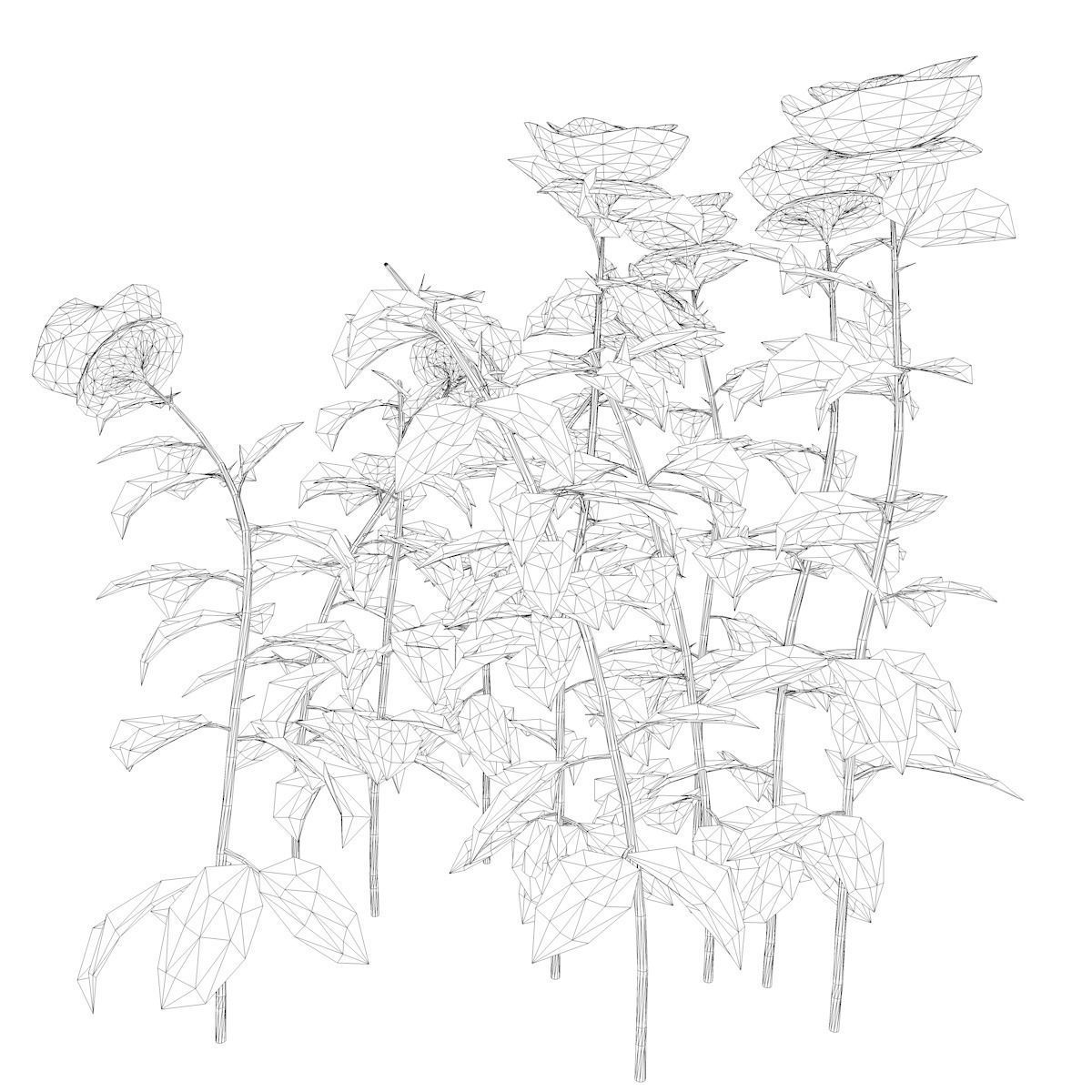 Red Rose Patch  - 04 - 3D model_1