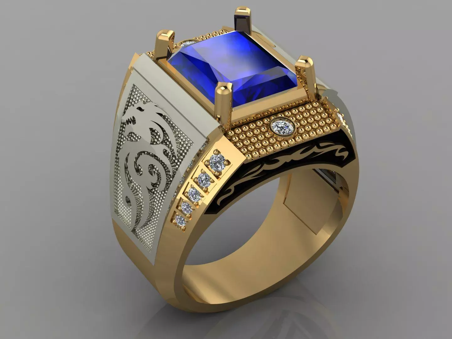men dragon ring mk0016 3D print model