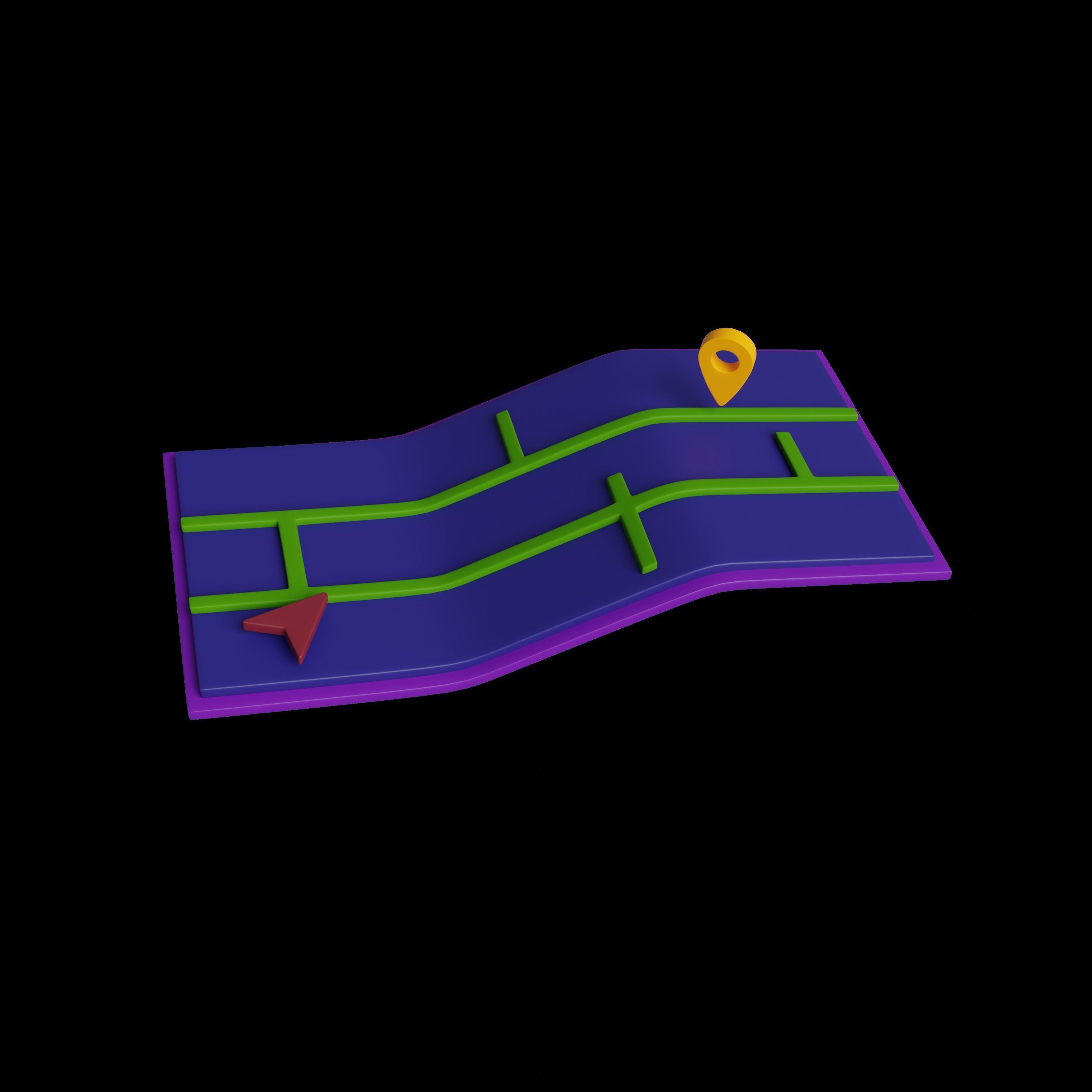 3D set of icons Travelling 3D model_12