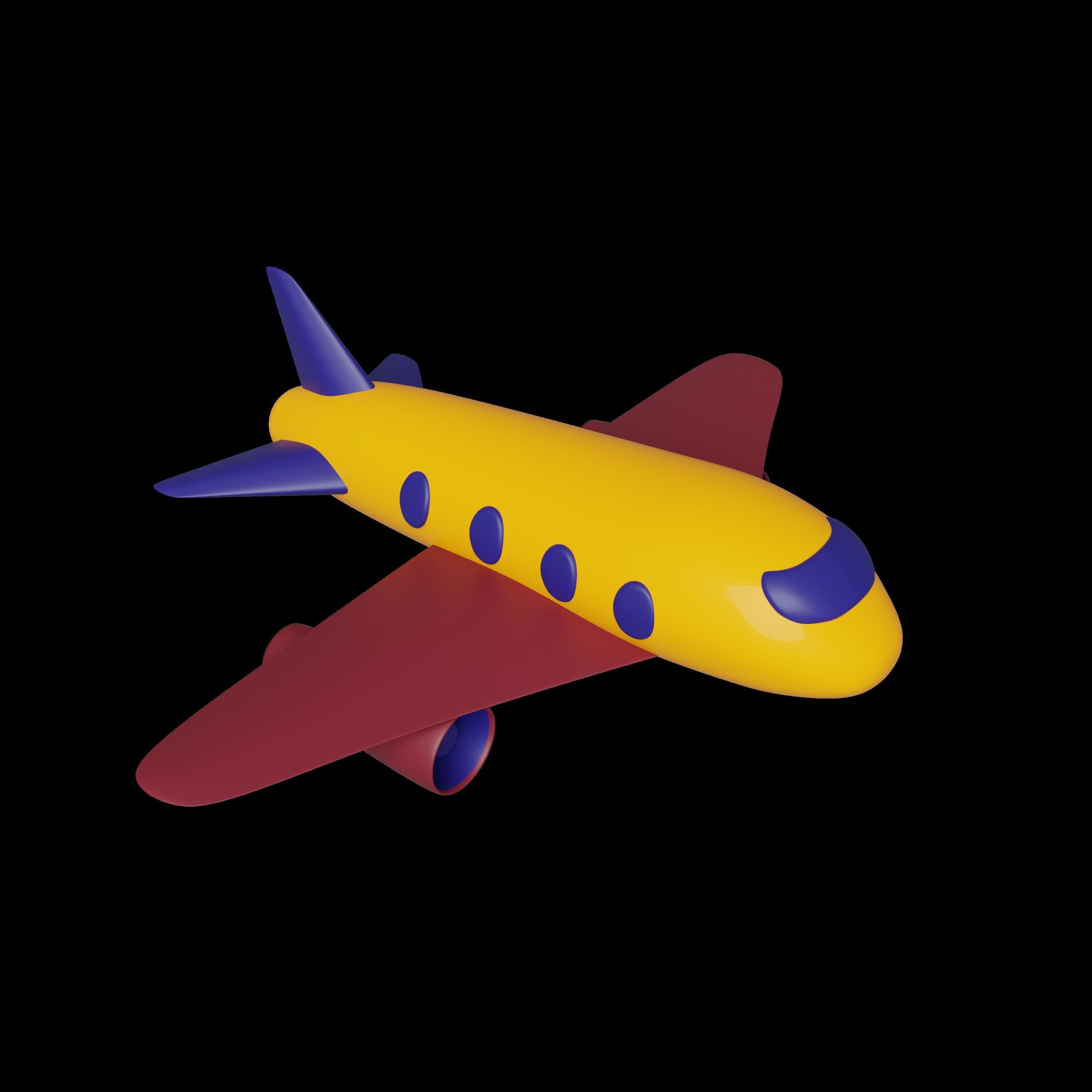 3D set of icons Travelling 3D model_1