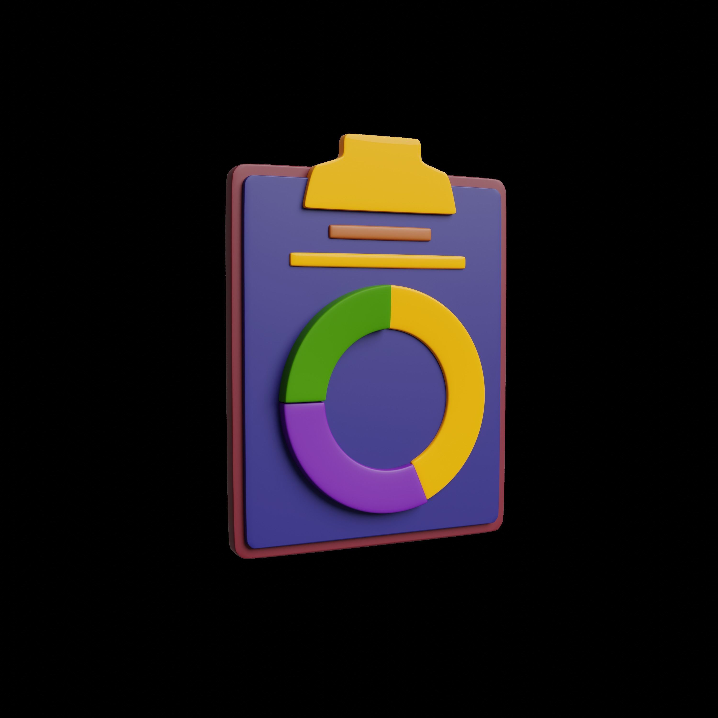 3D set of icons Travelling 3D model_3